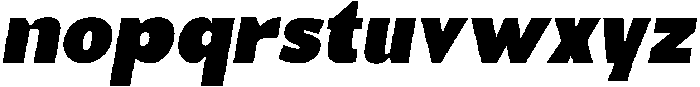 Benota Black Italic otf (900) Font LOWERCASE