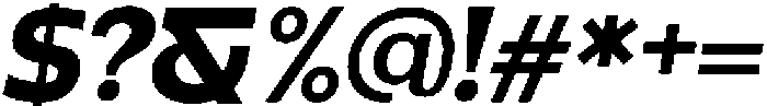 Benota Bold Italic otf (700) Font OTHER CHARS