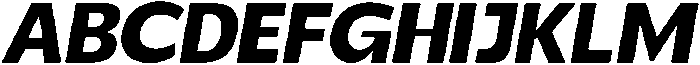 Benota Bold Italic otf (700) Font UPPERCASE