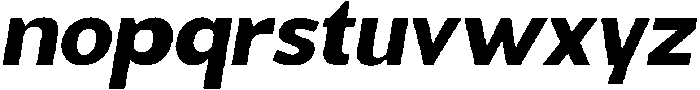 Benota Bold Italic otf (700) Font LOWERCASE