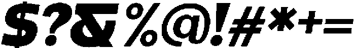 Benota Extra Bold Italic otf (700) Font OTHER CHARS