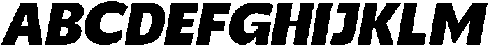 Benota Extra Bold Italic otf (700) Font UPPERCASE