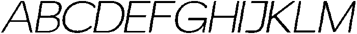 Benota Light Italic otf (300) Font UPPERCASE