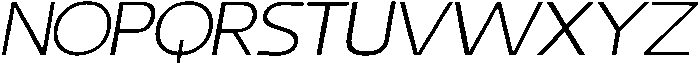 Benota Light Italic otf (300) Font UPPERCASE