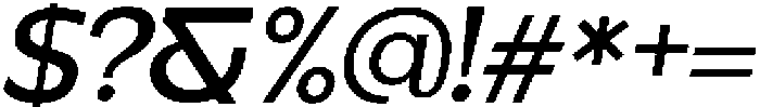 Benota Medium Italic otf (500) Font OTHER CHARS
