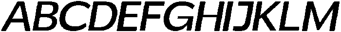 Benota Medium Italic otf (500) Font UPPERCASE