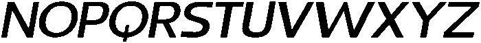 Benota Medium Italic otf (500) Font UPPERCASE