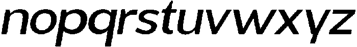 Benota Medium Italic otf (500) Font LOWERCASE