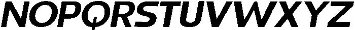 Benota Semi Bold Italic otf (600) Font UPPERCASE