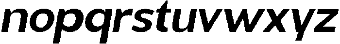 Benota Semi Bold Italic otf (600) Font LOWERCASE