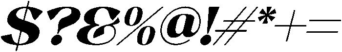 Benseal Italic otf (400) Font OTHER CHARS