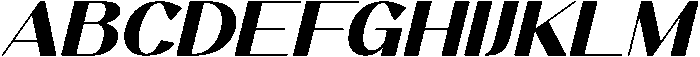 Benseal Italic otf (400) Font UPPERCASE