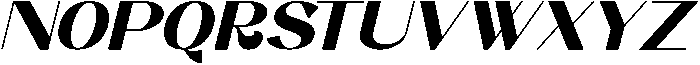Benseal Italic otf (400) Font UPPERCASE