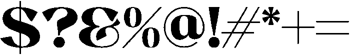 Benseal otf (400) Font OTHER CHARS