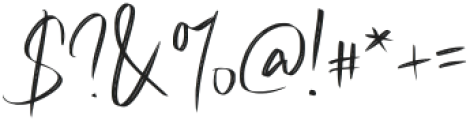 Bension Signature Regular otf (400) Font OTHER CHARS