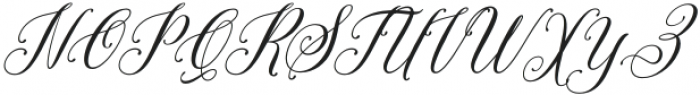 Bentara Script Italic Italic otf (400) Font UPPERCASE