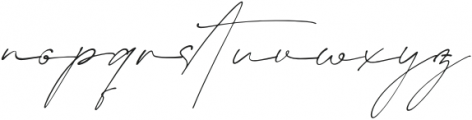 Bentila Signate Italic otf (400) Font LOWERCASE