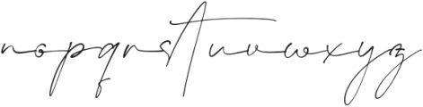 Bentila Signate otf (400) Font LOWERCASE
