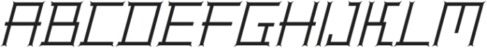 BentleyFloyd-Italic otf (400) Font UPPERCASE