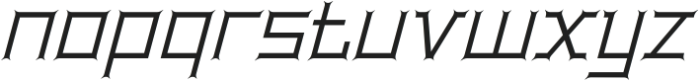 BentleyFloyd-Italic otf (400) Font LOWERCASE