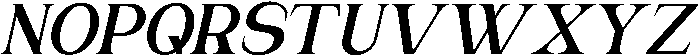 Bentona Athiroen Italic Black otf (900) Font UPPERCASE