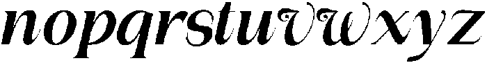 Bentona Athiroen Italic Black otf (900) Font LOWERCASE