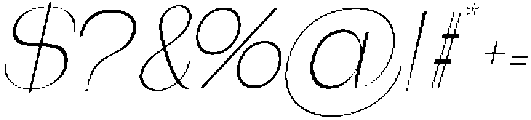 Bentona Athiroen Italic Extra Light otf (200) Font OTHER CHARS