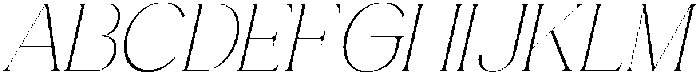 Bentona Athiroen Italic Extra Light otf (200) Font UPPERCASE