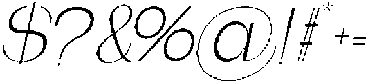 Bentona Athiroen Italic Light otf (300) Font OTHER CHARS