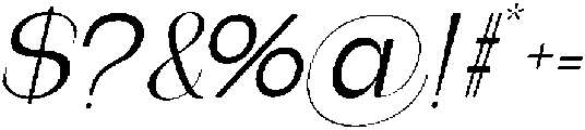 Bentona Athiroen Italic Medium otf (500) Font OTHER CHARS