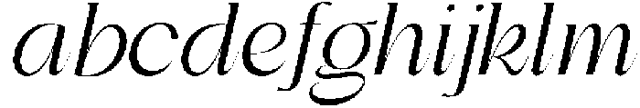 Bentona Athiroen Italic Medium otf (500) Font LOWERCASE