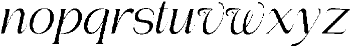 Bentona Athiroen Italic Medium otf (500) Font LOWERCASE