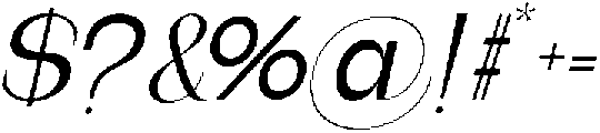 Bentona Athiroen Italic Semi Bold otf (600) Font OTHER CHARS