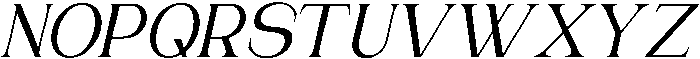 Bentona Athiroen Italic Semi Bold otf (600) Font UPPERCASE