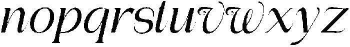 Bentona Athiroen Italic Semi Bold otf (600) Font LOWERCASE
