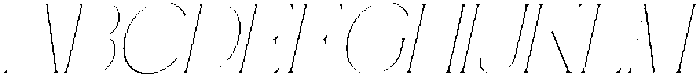 Bentona Athiroen Italic Thin otf (100) Font UPPERCASE