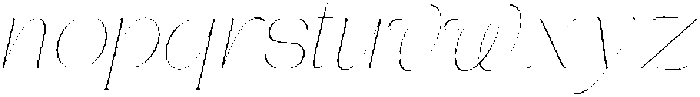 Bentona Athiroen Italic Thin otf (100) Font LOWERCASE