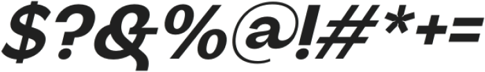 Benua Bold Italic otf (700) Font OTHER CHARS