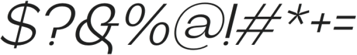 Benua Light Italic otf (300) Font OTHER CHARS