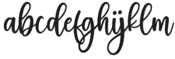 BeollaScript-Regular otf (400) Font LOWERCASE