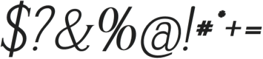 Beona Display Oblique Oblique otf (400) Font OTHER CHARS