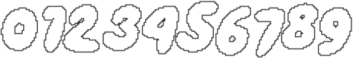 Beonty Pixel Outline otf (400) Font OTHER CHARS