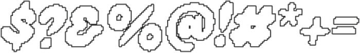 Beonty Pixel Outline otf (400) Font OTHER CHARS