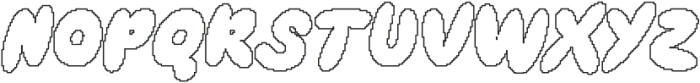 Beonty Pixel Outline otf (400) Font UPPERCASE