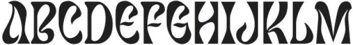 Berbanya Regular otf (400) Font UPPERCASE