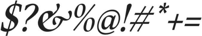 Berganza Italic otf (400) Font OTHER CHARS