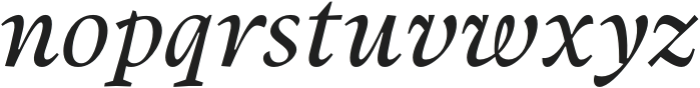 Berganza Italic otf (400) Font LOWERCASE