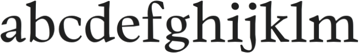 Berganza Regular otf (400) Font LOWERCASE