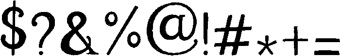 Bergenia Regular otf (400) Font OTHER CHARS