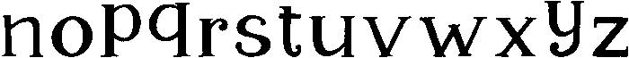 Bergenia Regular otf (400) Font LOWERCASE